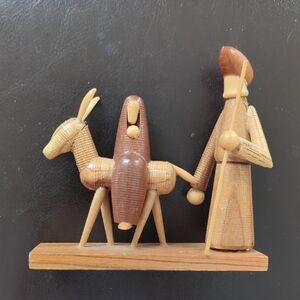 Wooden Holy Family Polish Made Figurine